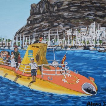 Картина под названием "Nach der U-Boot Tou…" - Alena Drisner, Подлинное произведение искусства, Акрил