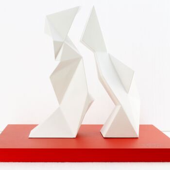 Sculpture titled "Italian style white…" by Alessandro Butera, Original Artwork, Acrylic