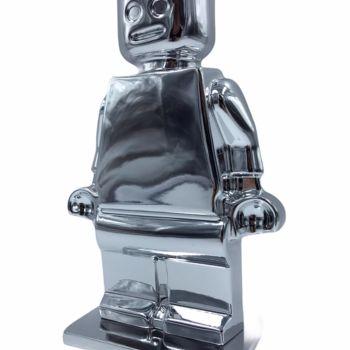 Sculpture titled "Alter Ego Oscar Sil…" by Alessandro Piano, Original Artwork, Resin