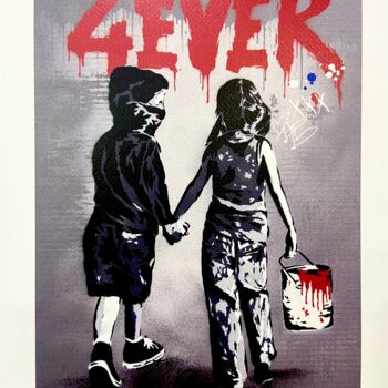 Prenten & gravures getiteld "4 Ever Grey" door Alessio B, Origineel Kunstwerk, Digitale afdruk