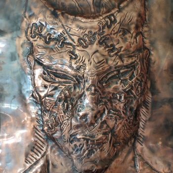 Escultura intitulada "Маска Души" por Alexey Saralidze, Obras de arte originais, Bronze
