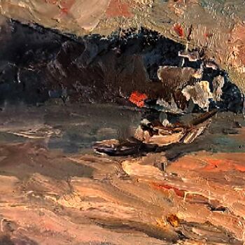Ζωγραφική με τίτλο "Seascape No. 2 - A…" από Alexander Chalovsky, Αυθεντικά έργα τέχνης, Λάδι