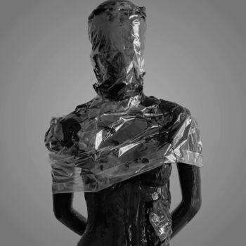 Skulptur mit dem Titel "Vaccinated 2" von Alexander Friedrich, Original-Kunstwerk, Acryl