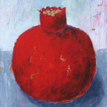 Painting titled "Pomegranate" by Alexander Antadze, Original Artwork, Oil