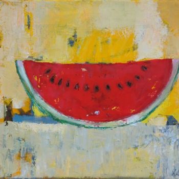 Painting titled "Watermelon" by Alexander Antadze, Original Artwork, Oil