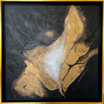 Painting titled "Création" by Alexandra Galavtine, Original Artwork, Acrylic Mounted on Wood Stretcher frame