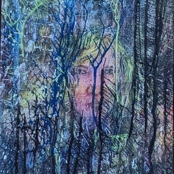 Malerei mit dem Titel "Versteckt" von Alexandra Humphreys, Original-Kunstwerk, Digitaldruck Auf Plexiglas montiert