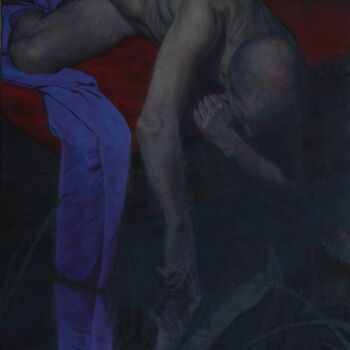 Painting titled "DESPERATION" by Alexey Spirin, Original Artwork, Oil