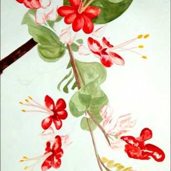 「Tropique」というタイトルの絵画 Alexxiaによって, オリジナルのアートワーク, アクリル