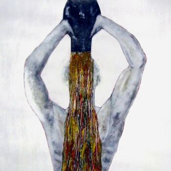 Peinture intitulée "reflux -" par Alfio Catania Bruciovento, Œuvre d'art originale, Huile