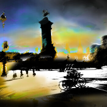 Digitale Kunst getiteld "Bicis en París" door Alfonso García, Origineel Kunstwerk, Digitale fotografie