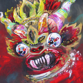 Painting titled "Diablada" by Kelo, Original Artwork, Acrylic