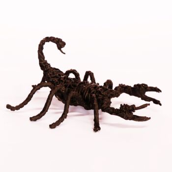 Sculpture titled "Akrep Figürü" by Ali Rıza Özkan (MetalSanatDunyası (metal art world)), Original Artwork, Metals