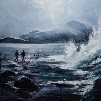 Картина под названием "Storm" - Alice Tretyakova, Подлинное произведение искусства, Масло