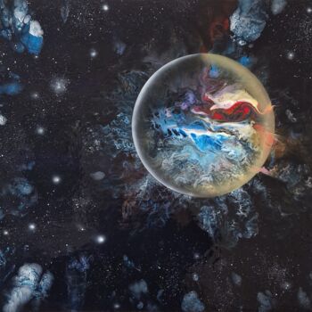 Peinture intitulée "Galaxy - Joy" par Alina Ley, Œuvre d'art originale, Acrylique