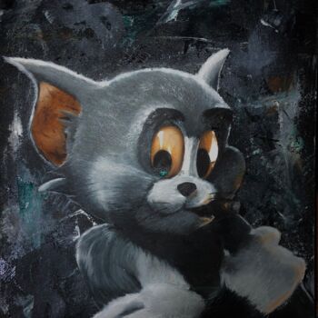 Malerei mit dem Titel "Tom witout Jerry" von Alina Polianichko, Original-Kunstwerk, Öl