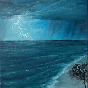 Pintura titulada "“Storm in the heart”" por Alina Shelest, Obra de arte original, Oleo