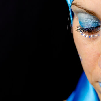 摄影 标题为“Mademoiselle blue” 由Aline Sprauel, 原创艺术品, 数码摄影