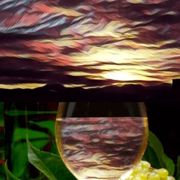 Photography titled "Other Wine Glass Is…" by Alisa, Original Artwork, Manipulated Photography