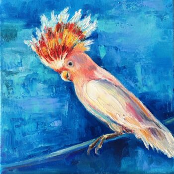 Peinture intitulée "Parrot Cockatoo" par Alla Kyzymenko, Œuvre d'art originale, Huile