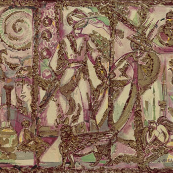 "Ederne mosaic" başlıklı Tablo Allamyrat Muhammedov tarafından, Orijinal sanat, Petrol