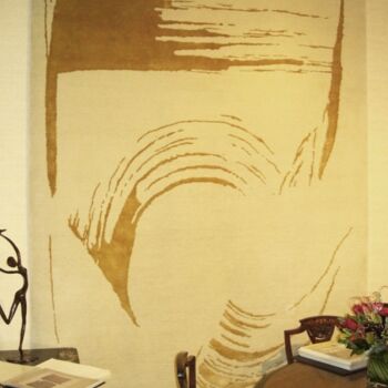 Peinture intitulée "NY-création silk ca…" par Altone Mishino, Œuvre d'art originale, Huile