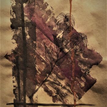 Textile Art titled "REFLORESTAMENTO 1" by Álvaro Baldini Piuco, Original Artwork, Watercolor