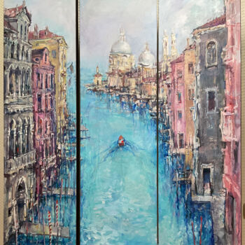 Pintura titulada "Venice" por Alvis Zemzaris, Obra de arte original, Oleo