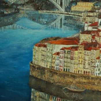 "PORTO" başlıklı Tablo A.Magalhães tarafından, Orijinal sanat