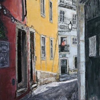 Painting titled "ALFAMA" by A.Magalhães, Original Artwork