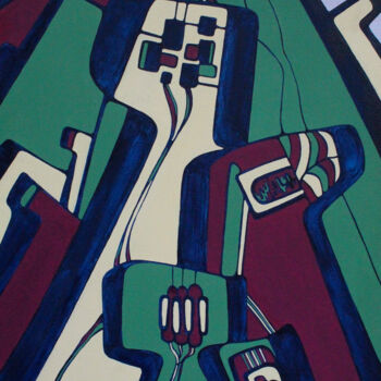 Картина под названием "Место Силы" - Анастасия Магдалина, Подлинное произведение искусства, Масло
