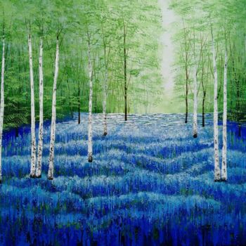 "By the Shady Wood" başlıklı Tablo Amanda Horvath tarafından, Orijinal sanat, Akrilik Ahşap Sedye çerçevesi üzerine monte ed…