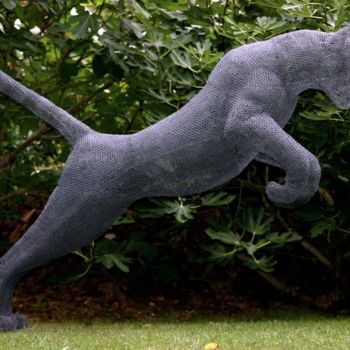 Scultura intitolato "TIGRE" da Amandine Bocquelet, Opera d'arte originale, Metalli