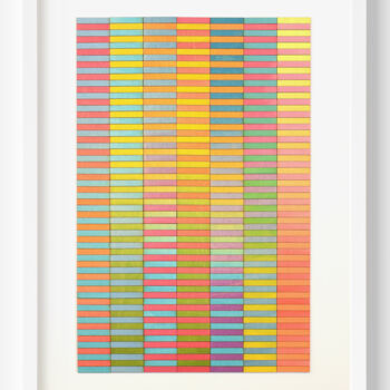 Painting titled "Blocks Colour study…" by Amelia Coward, Original Artwork, Acrylic Mounted on Wood Panel