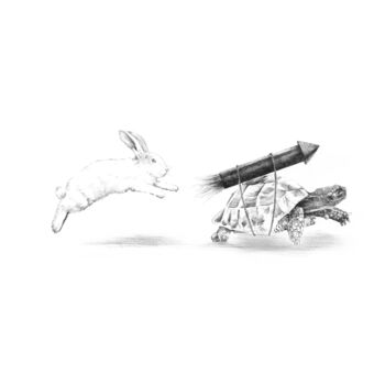 Desenho intitulada "Se précipiter" por Amélie Helmstetter, Obras de arte originais, Tinta