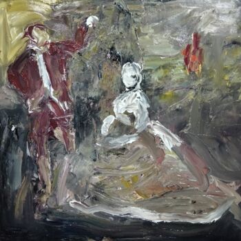 Pittura intitolato ""Marionette"" da Amit Ari, Opera d'arte originale, Olio