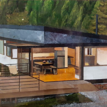 绘画 标题为“Colombia s house” 由Ana Del Castillo Ibarrola, 原创艺术品, 丙烯
