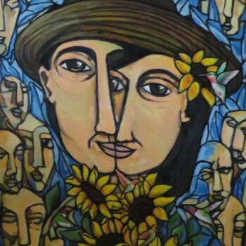 Painting titled "Alas de Colibri" by Analvis Somoza Jimenez, Original Artwork, Oil