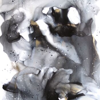 Pittura intitolato "Infinity abstract o…" da Anastasia Ozlu, Opera d'arte originale, Inchiostro