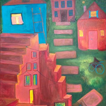 Pintura titulada "Home" por Anastasiia Lodde, Obra de arte original, Acrílico