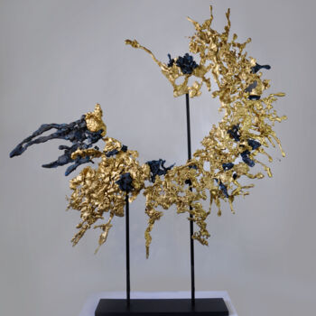 Sculpture titled "Rising Sun" by Anastasiya Protsenko, Original Artwork, Casting