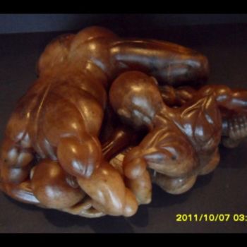 Skulptur mit dem Titel "Scham, Trauer" von Andimar, Original-Kunstwerk