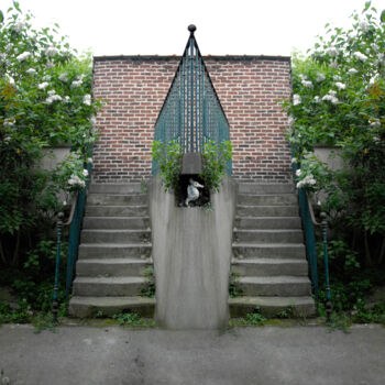 Photography titled "Escaliers, Ivry-sur…" by André Boulze, Original Artwork, Digital Photography