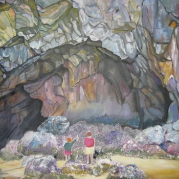 Картина под названием "grde-grotte-du-toul…" - André Le Nen, Подлинное произведение искусства, Масло
