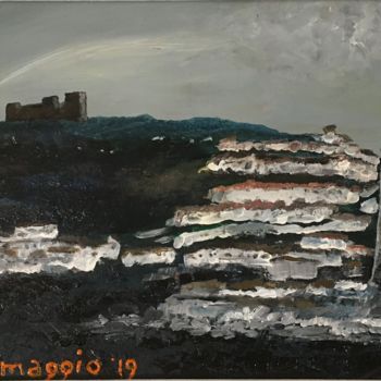 Pintura titulada "Rocca e ciminiera" por Andrea Collemaggio, Obra de arte original, Oleo
