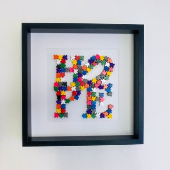 Painting titled "Hope Meeples" by Andrea Van Der Hoeven, Original Artwork, Acrylic Mounted on Wood Stretcher frame