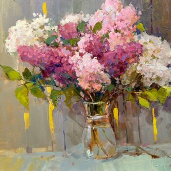 Painting titled "Lilac3" by Andrei Belaichuk, Original Artwork, Oil