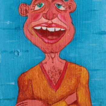 Ζωγραφική με τίτλο "Funny dude" από Andrei Klenov, Αυθεντικά έργα τέχνης, Λάδι