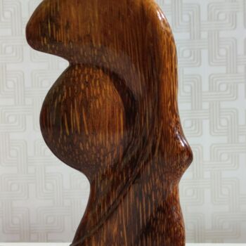 Sculpture titled "Luna" by Andrei Latyshev, Original Artwork, Wood