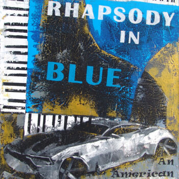 Pittura intitolato "Rhapsody in Blue" da Andrejs Bovtovičs, Opera d'arte originale, Acrilico Montato su Telaio per barella i…